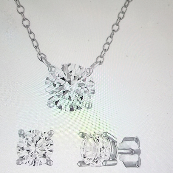 Elegant Sterling Silver Jewelry Set - Picture 1 of 4